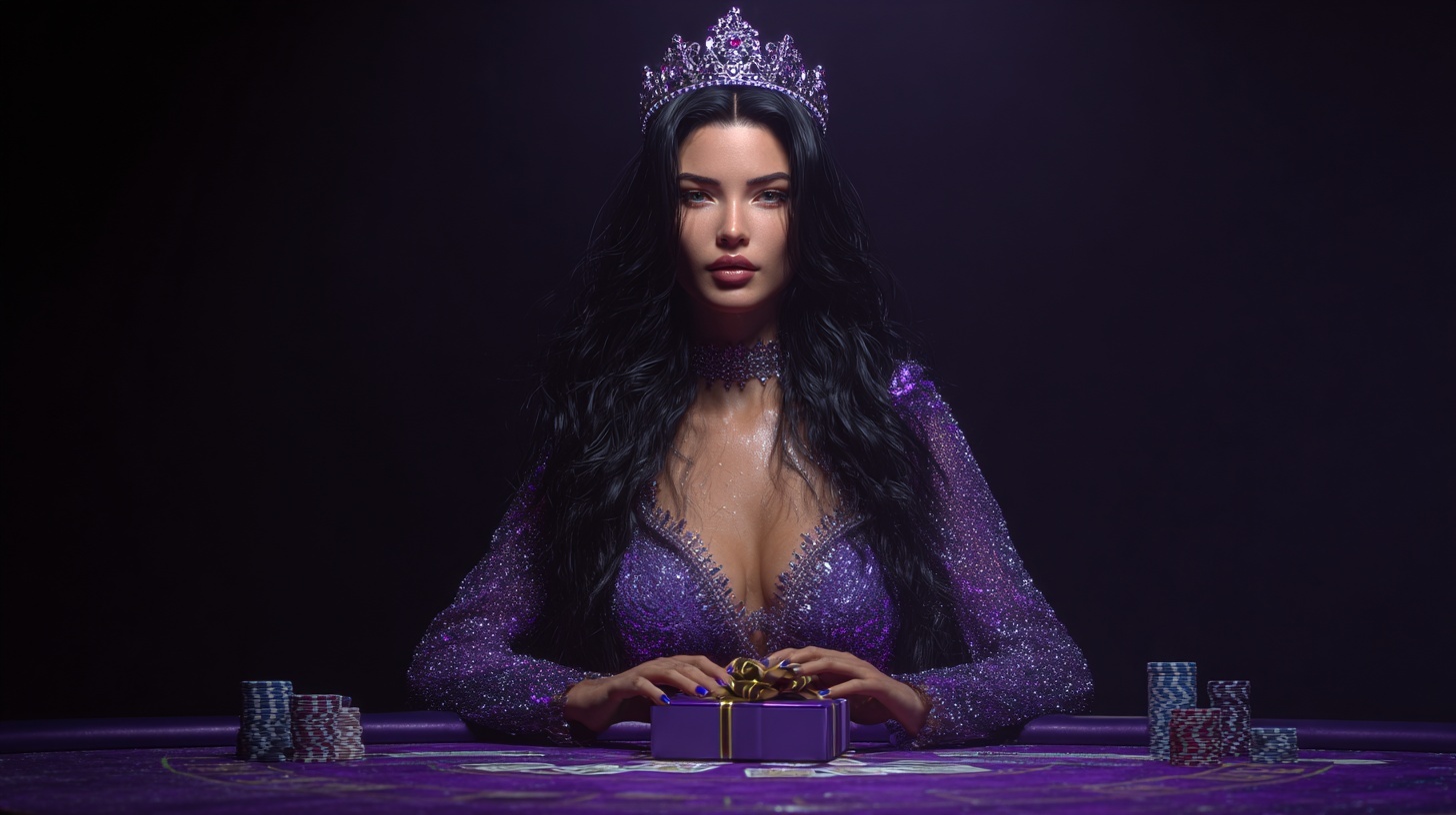 Live casino dealer hosting blackjack table in LUCKYBANGLA88